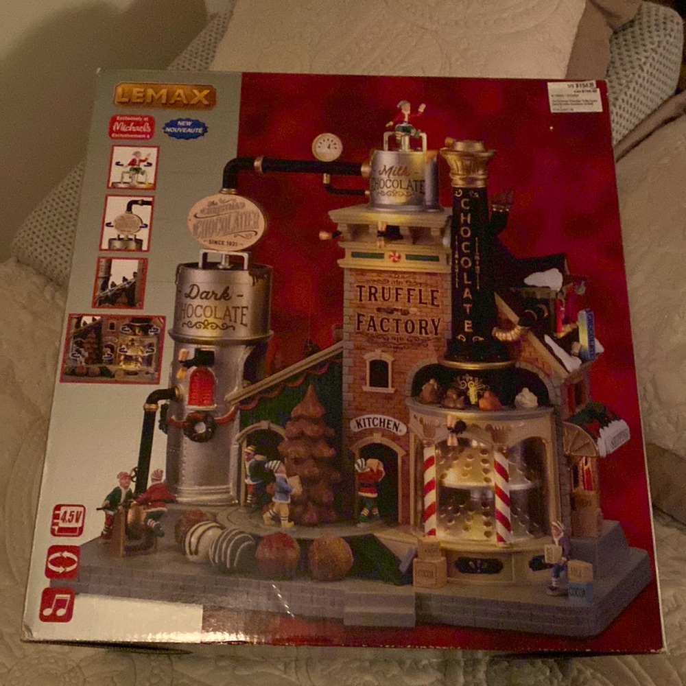Lemax Truffle Factory Christmas house. New in box. Battery operated.